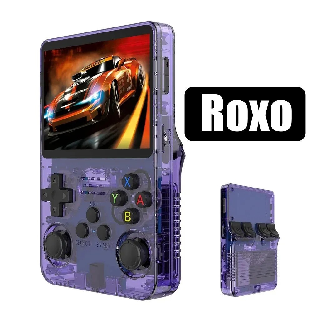 Mini Console de Jogos Portátil R36S: Reviva a Lenda. Leve a Diversão!