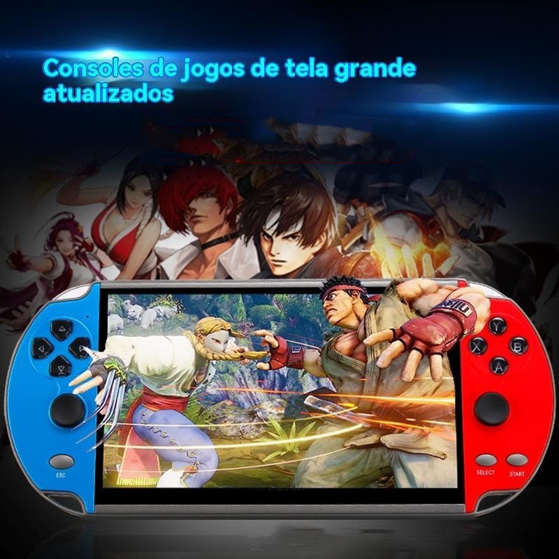 Console Retrô Portátil 10" HD: Mais de 10.000 Clássicos em Tela Gigante!