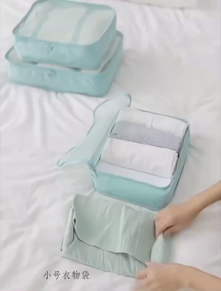 ✈️ Kit 7 Peças Bolsas Organizadoras para Mala – Sua Viagem Perfeita Começa Aqui!