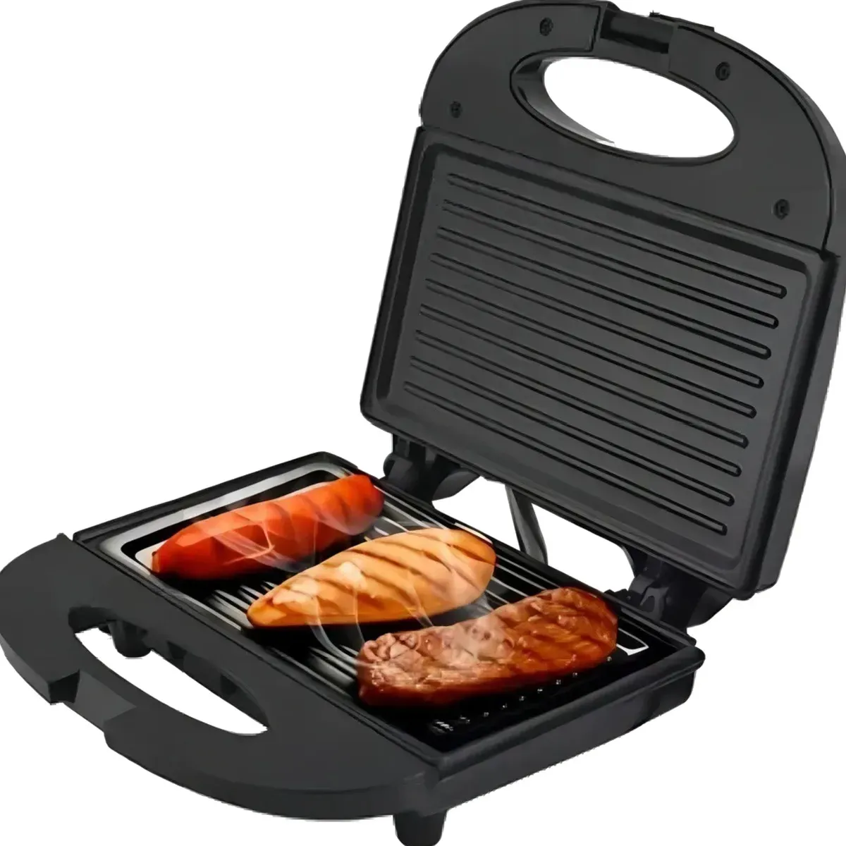 Sanduicheira Elétrica Grill Kian 220V – Chapa Antiaderente, 750W – Prepara Sanduíches, Carnes e Vegetais com Praticidade