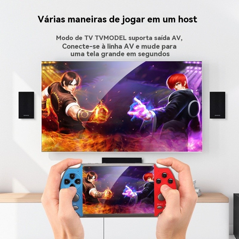 Console Retrô Portátil 10" HD: Mais de 10.000 Clássicos em Tela Gigante!