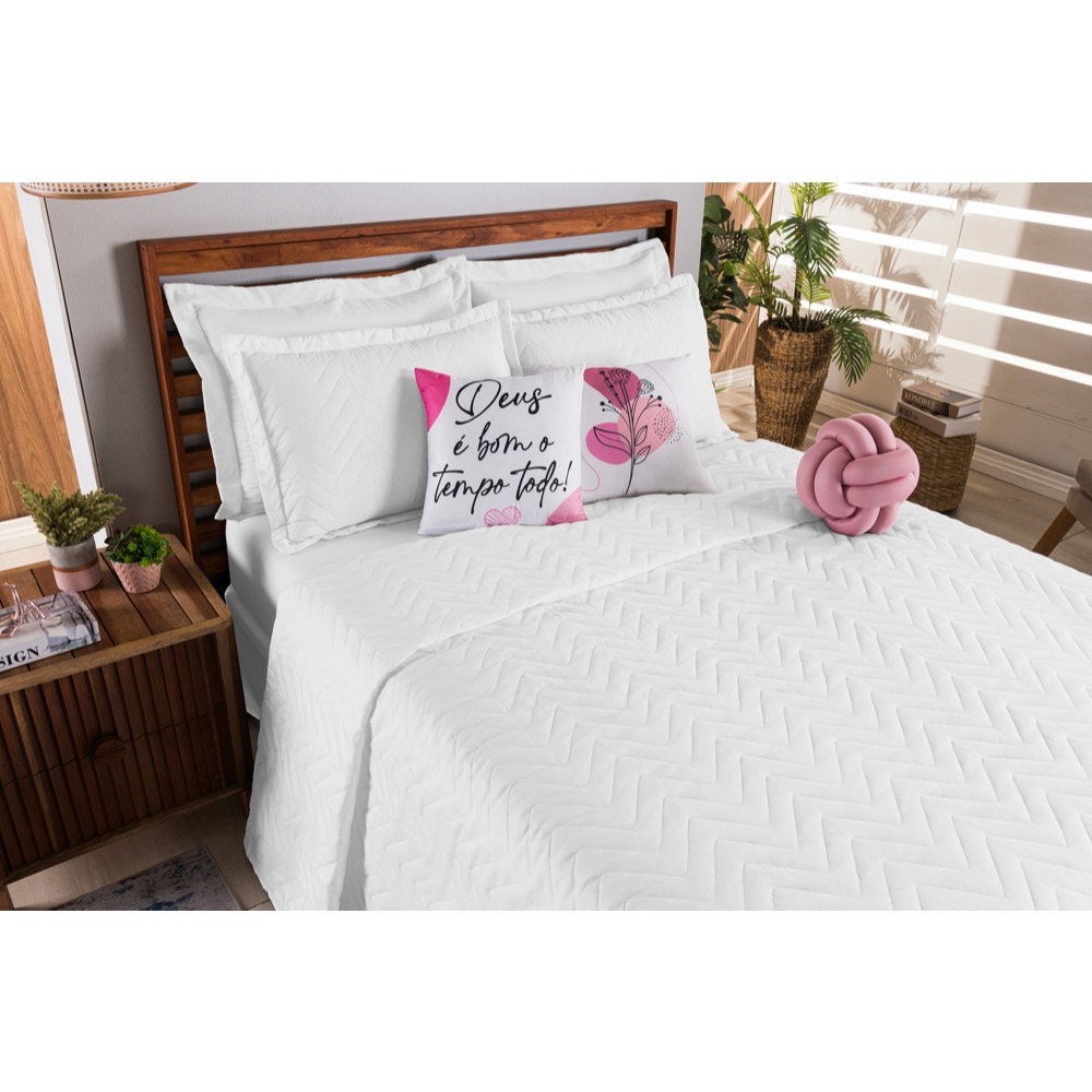 🛏️ Kit Cobre Leito Dupla Face Paris Queen 08 Peças - Luxo e Conforto para Seu Quarto!