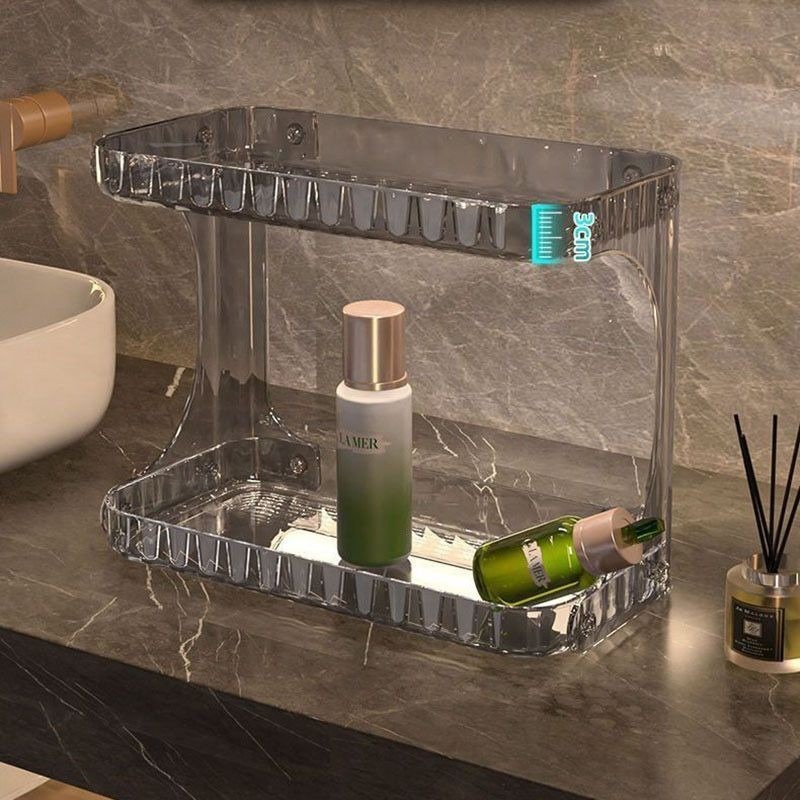 💎 Organizador de Maquiagem e Skincare em Acrílico - Prateleira Multifuncional de Grande Capacidade