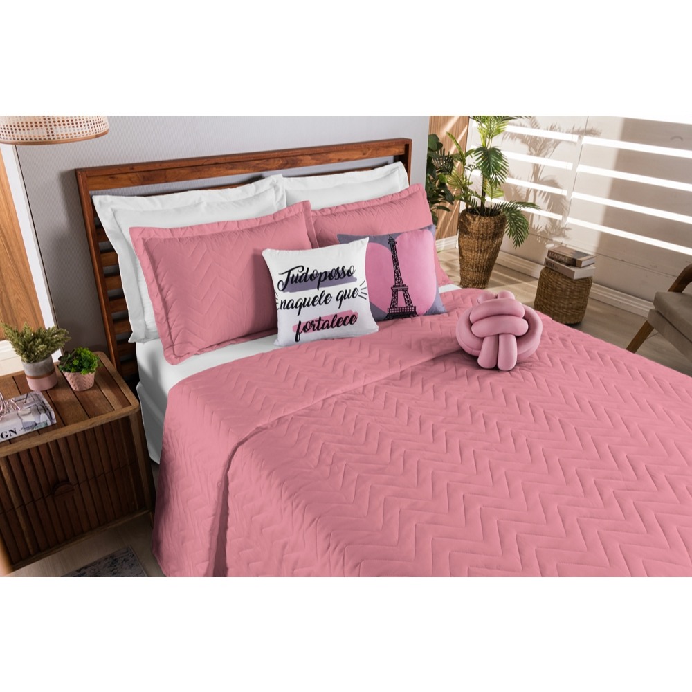 🛏️ Kit Cobre Leito Dupla Face Paris Queen 08 Peças - Luxo e Conforto para Seu Quarto!