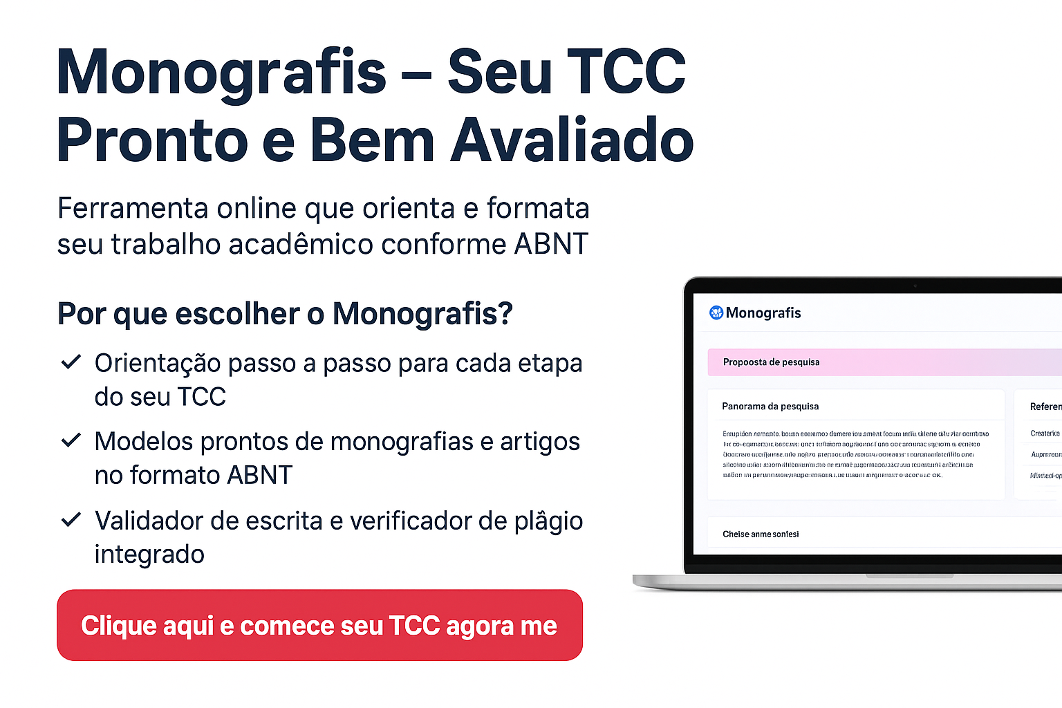 Monografis — O aplicativo orientador de TCC, ABNT, e redação acadêmica online