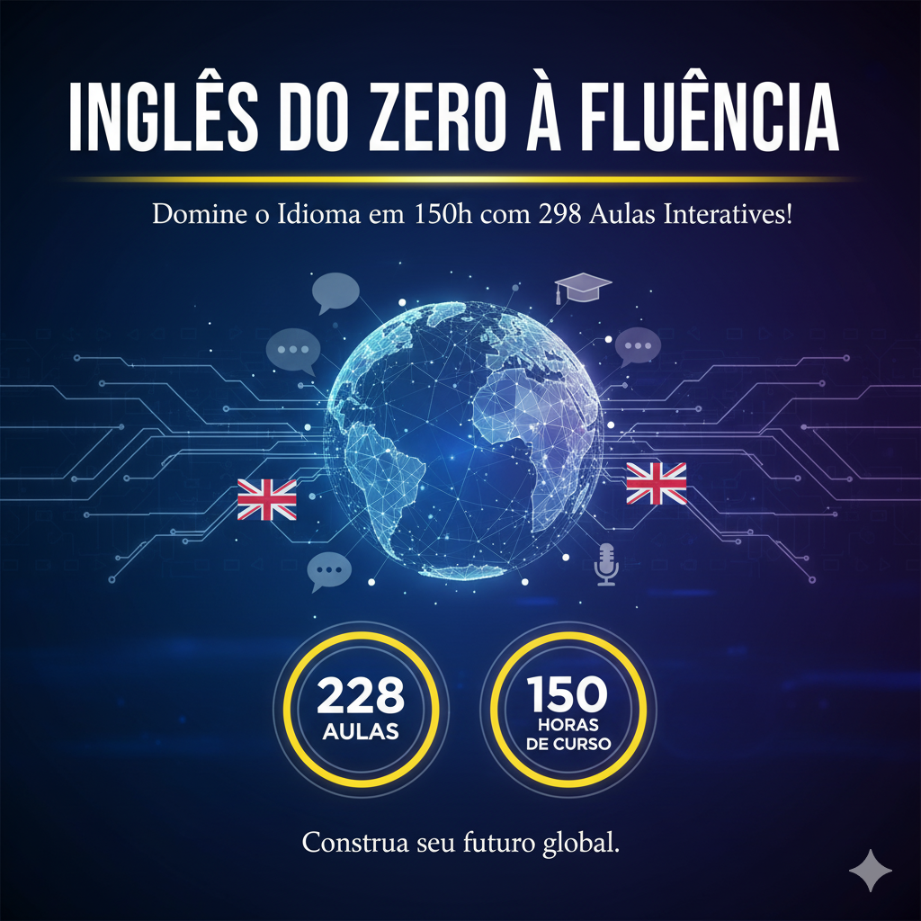 INGLÊS DO ZERO À FLUÊNCIA: Domine o Idioma e Transforme Sua Carreira em Apenas 150h!