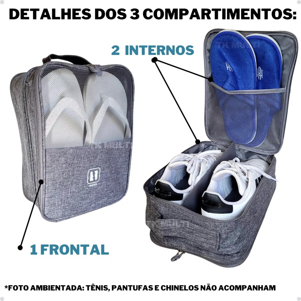 Bolsa Organizadora de Sapatos YB-928 | Praticidade e Proteção em Viagens