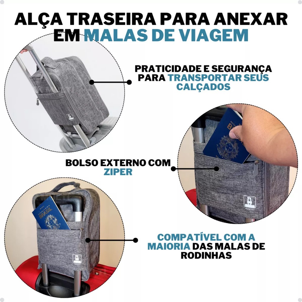 Bolsa Organizadora de Sapatos YB-928 | Praticidade e Proteção em Viagens
