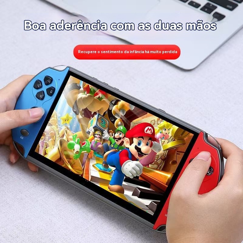 Console Retrô Portátil 10" HD: Mais de 10.000 Clássicos em Tela Gigante!