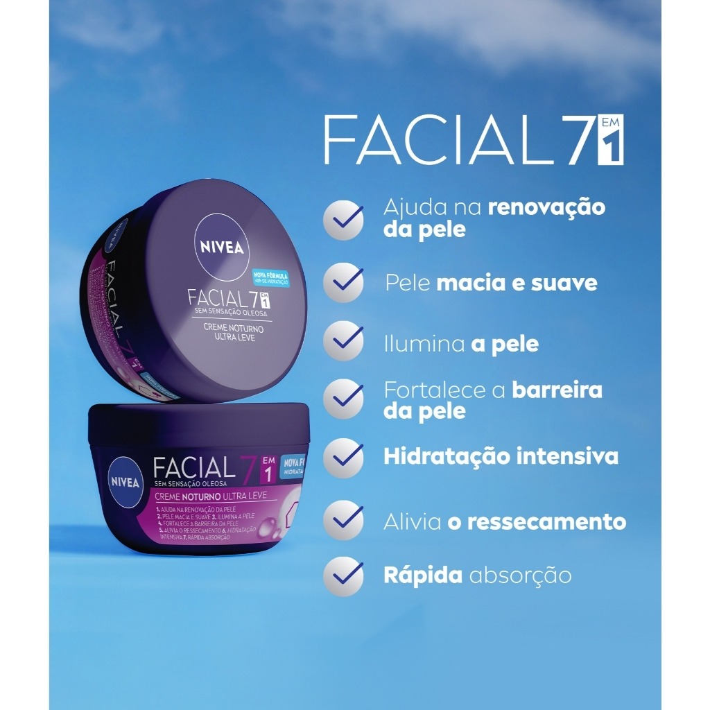 Nivea Facial 7 em 1 Creme Noturno