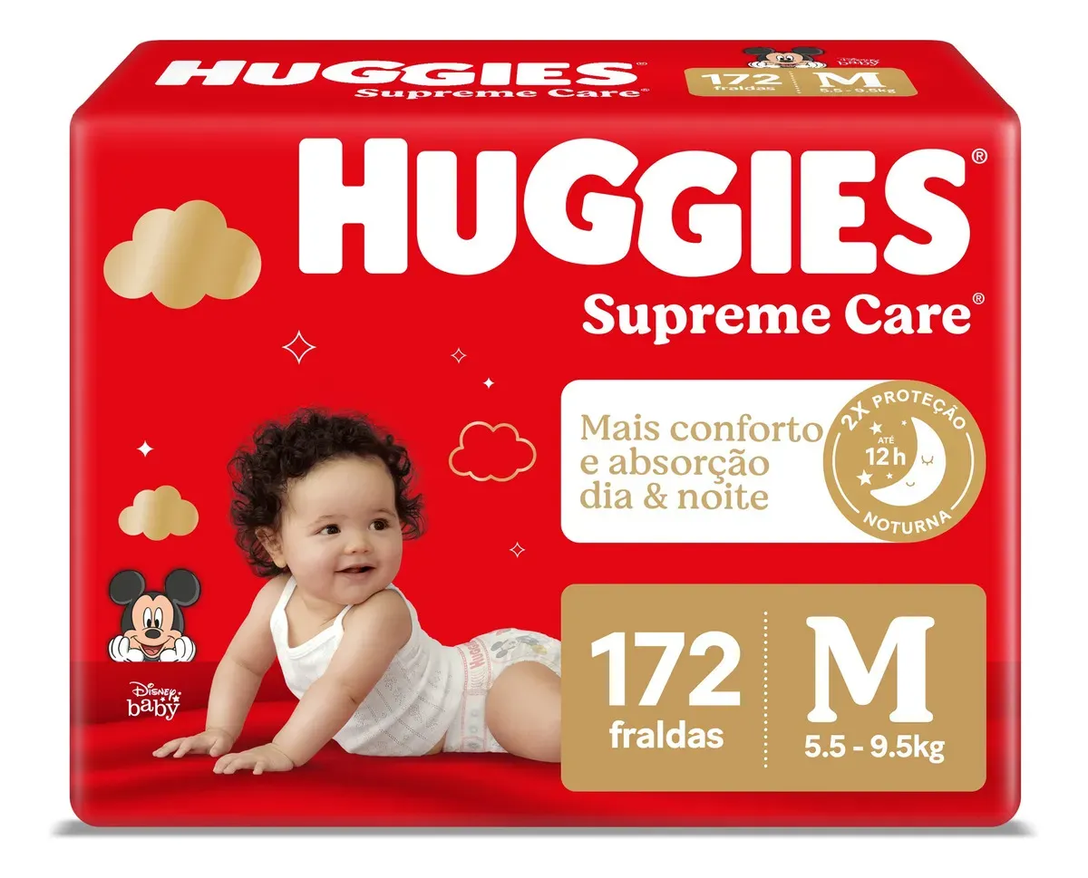 Fraldas Huggies Máxima Proteção M