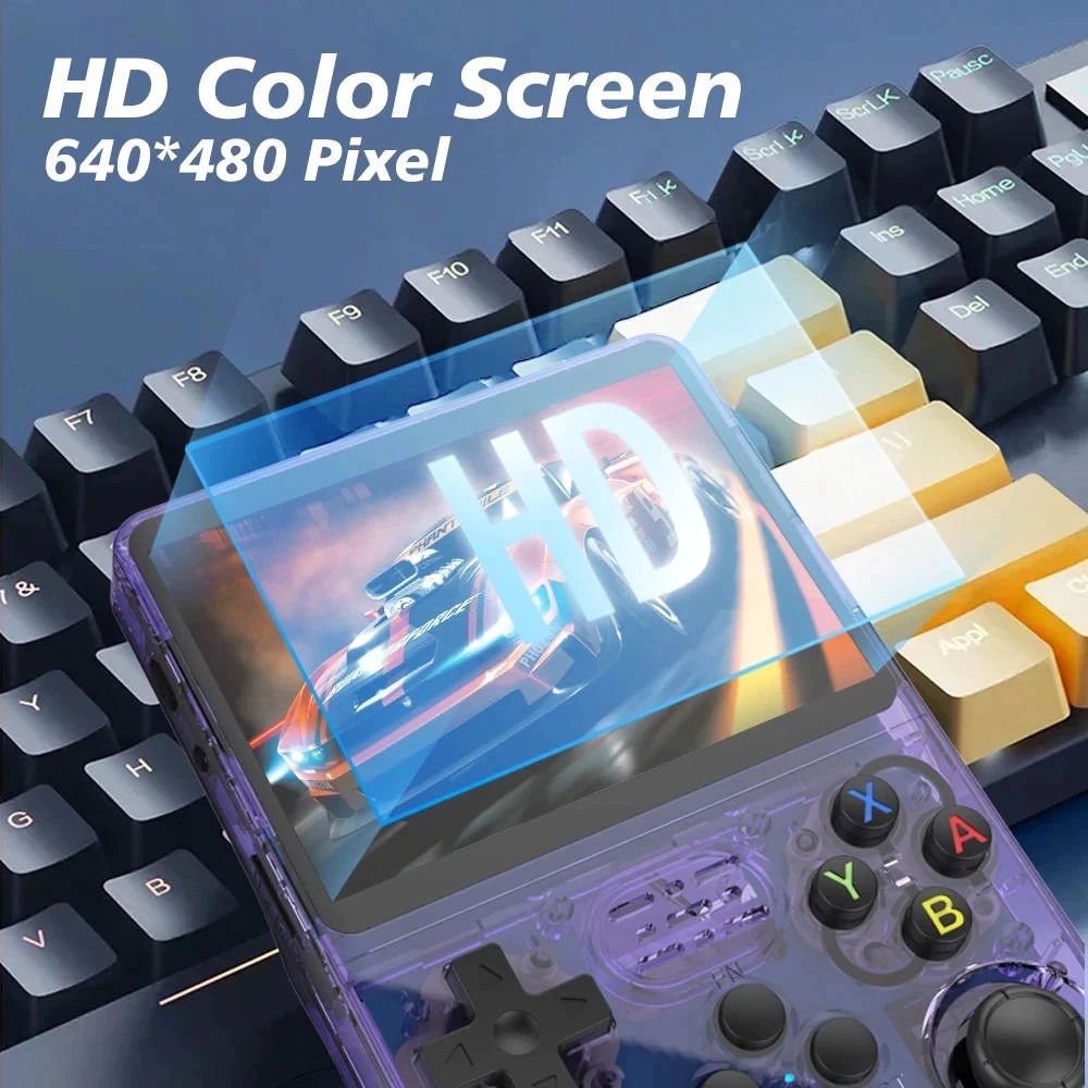 Mini Console de Jogos Portátil R36S: Reviva a Lenda. Leve a Diversão!