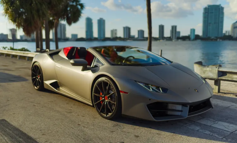 Lamborghini Huracan Spyder – Gray on Red