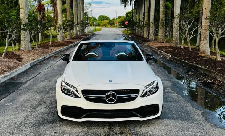 Mercedes-Benz C63 AMG Cabriolet – White on Peanut Butter