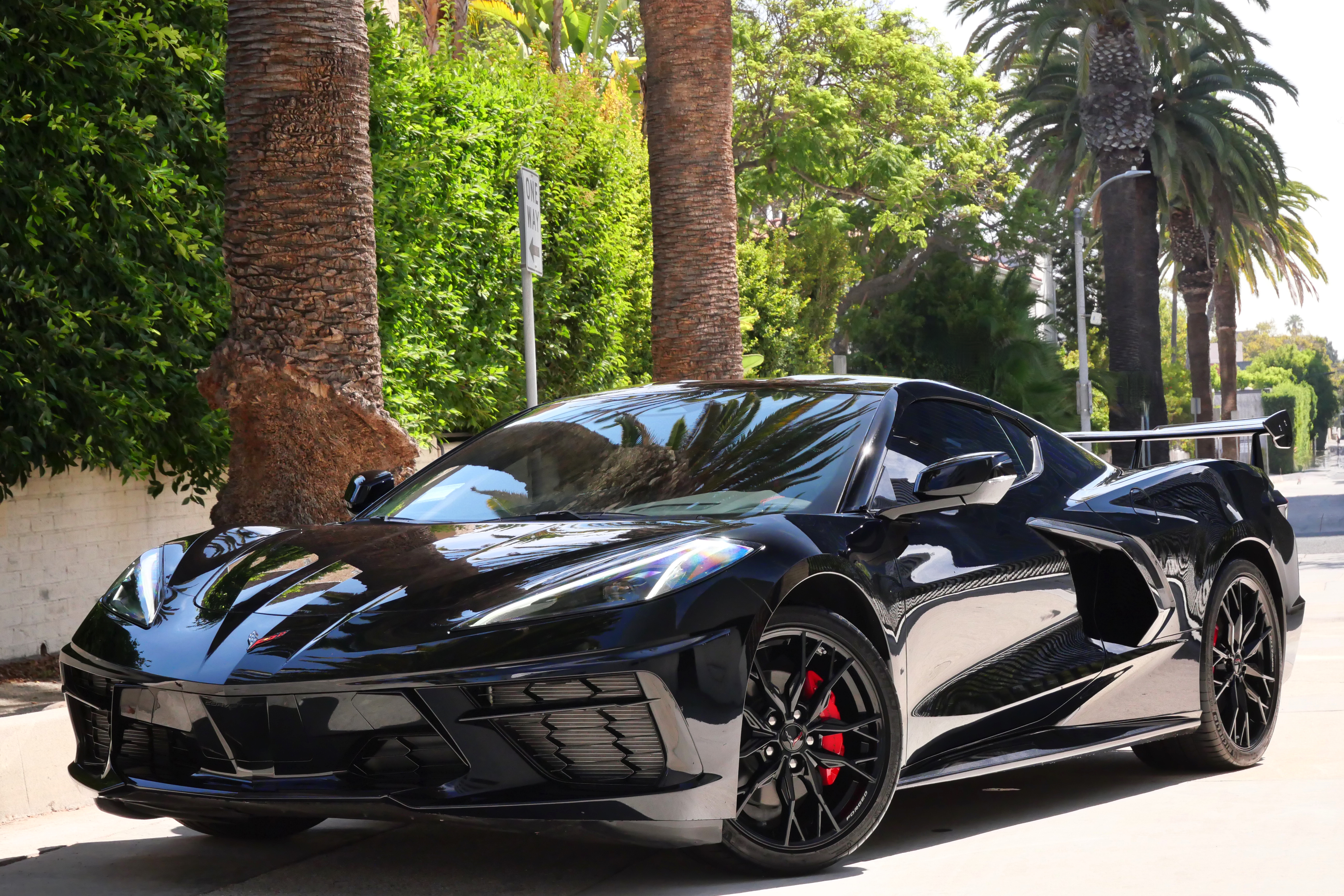 Chevrolet Corvette Stingray - Black on Red