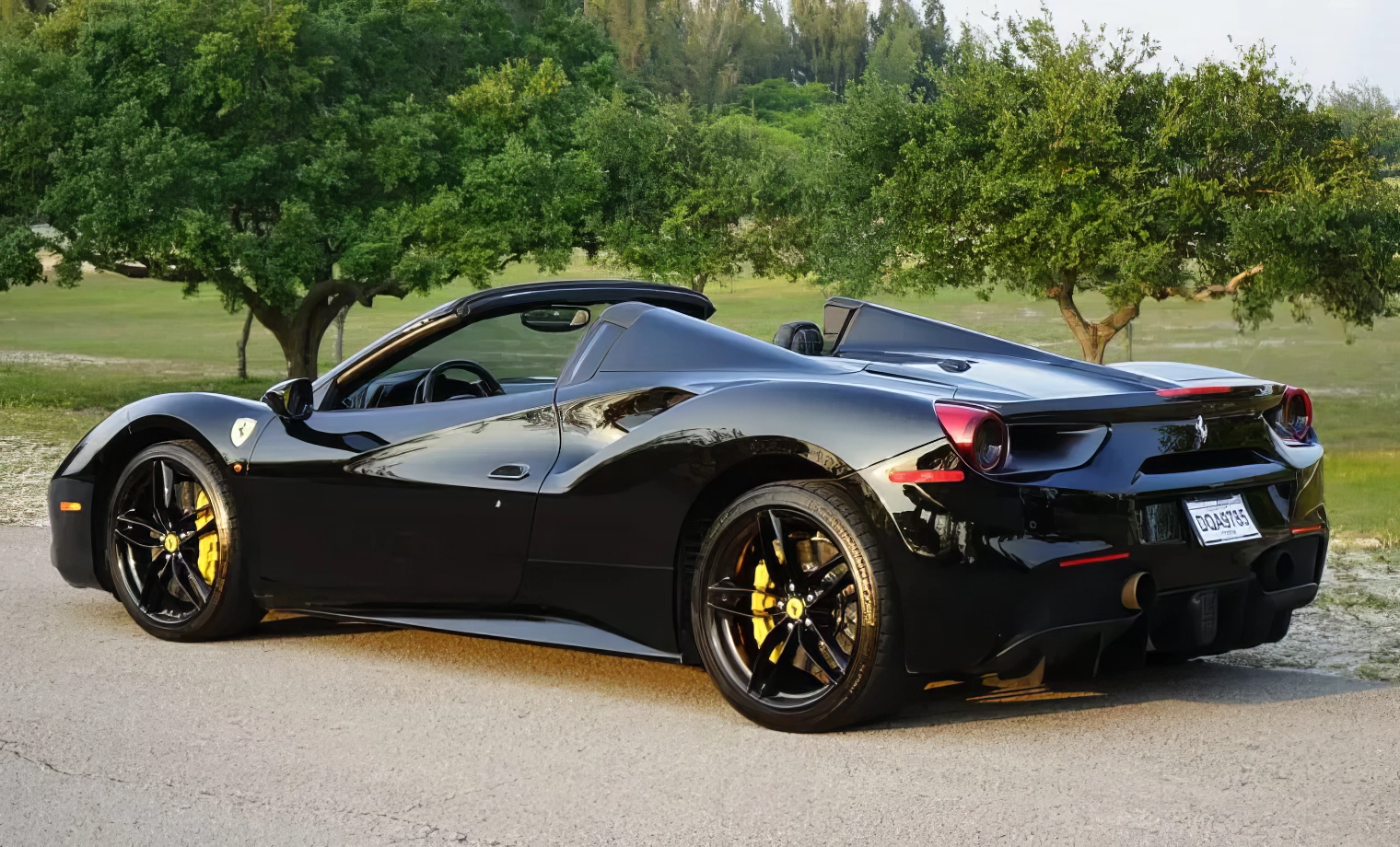 Ferrari 488 – Nero on Nero (Black on Black)