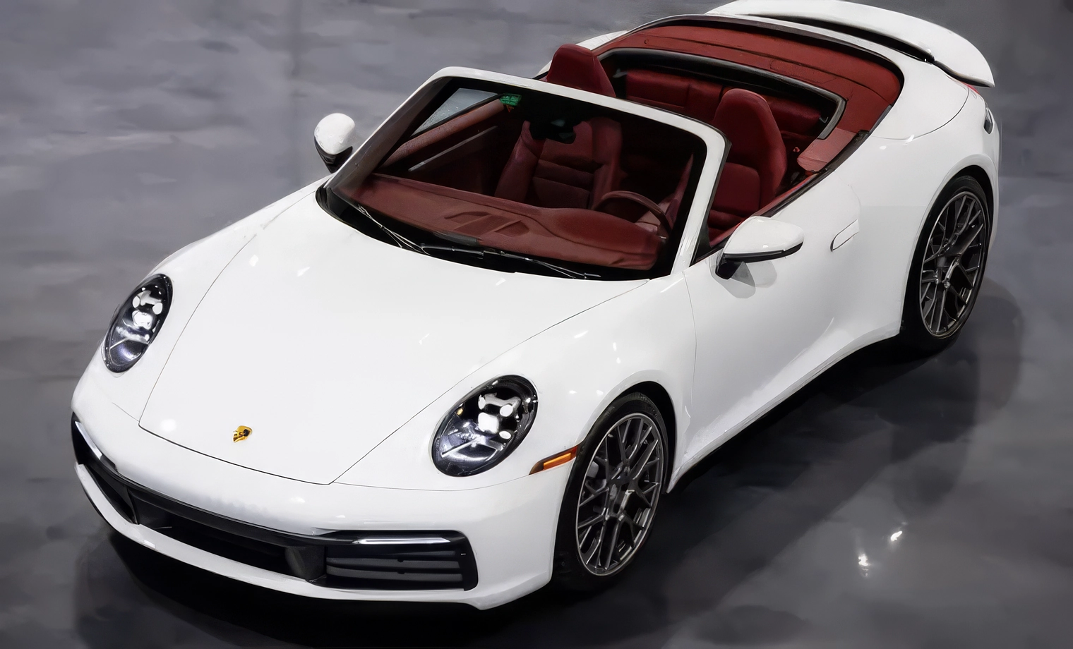 Porsche 911 Carrera 4S – Carrara White Metallic on Bordeaux Red & Black