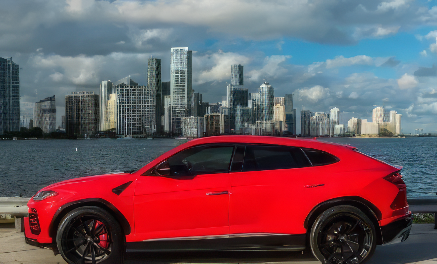 Lamborghini Urus – Rosso Mars on Nero Ade & Rosso Alala (Solid Red on Black & Red)