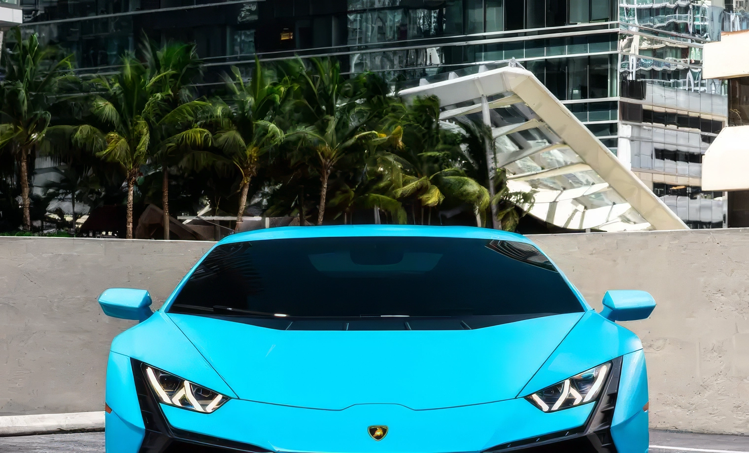 Lamborghini Huracán Tecnica – Blu Eleos on Nero Ade & Arancio Leonis (Sky Blue on Black & Orange)