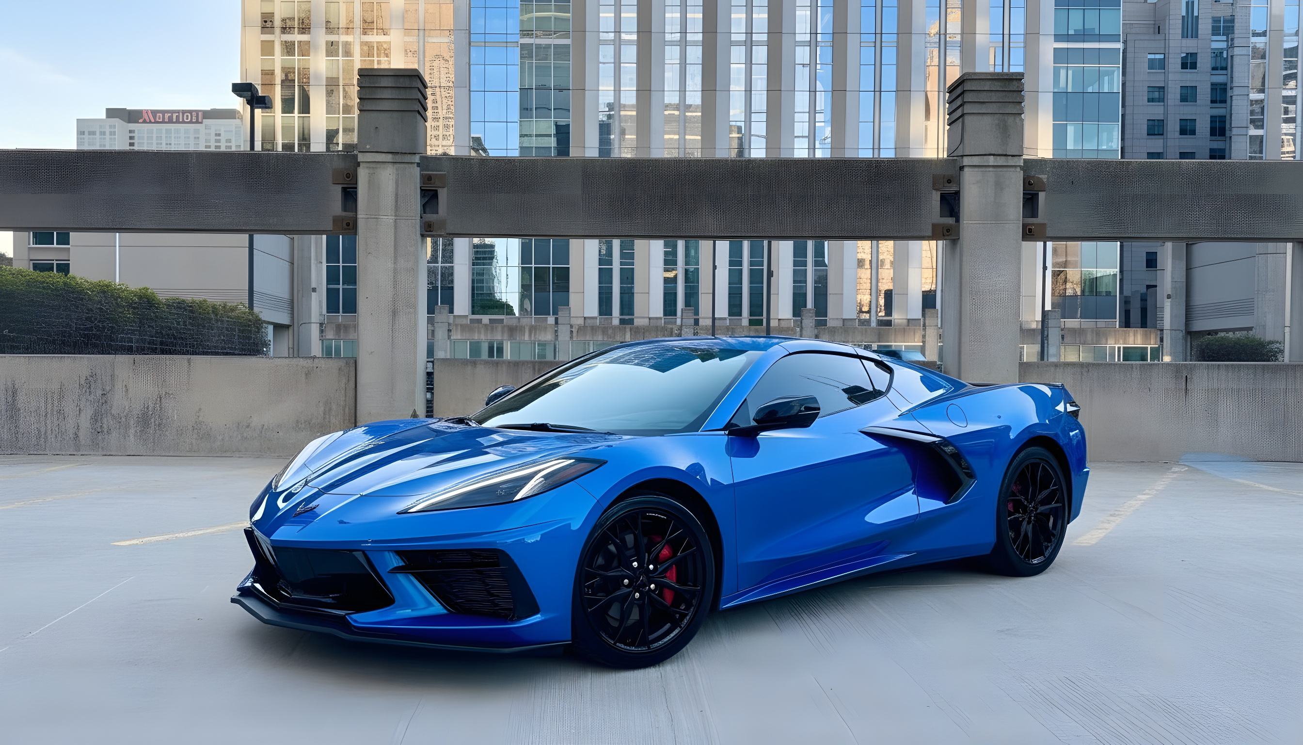 Corvette C8 Stingray 2LT - Rapid Blue on Jet Black
