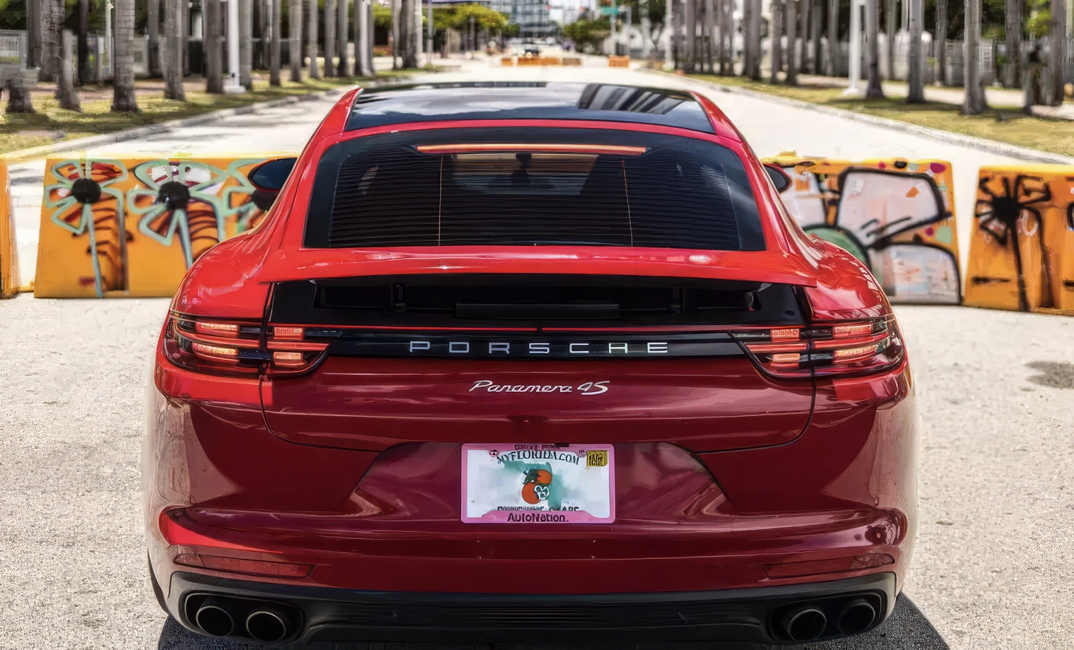 Porsche Panamera – Carmine Red on Black & Agate Grey
