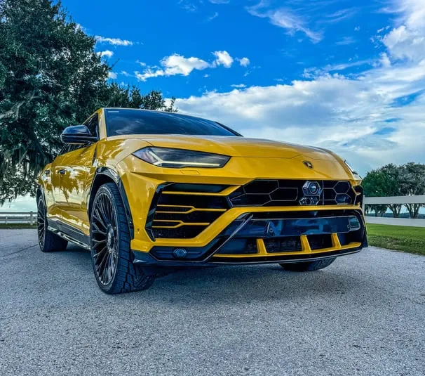 Lamborghini Urus on Forgiatos - Yellow