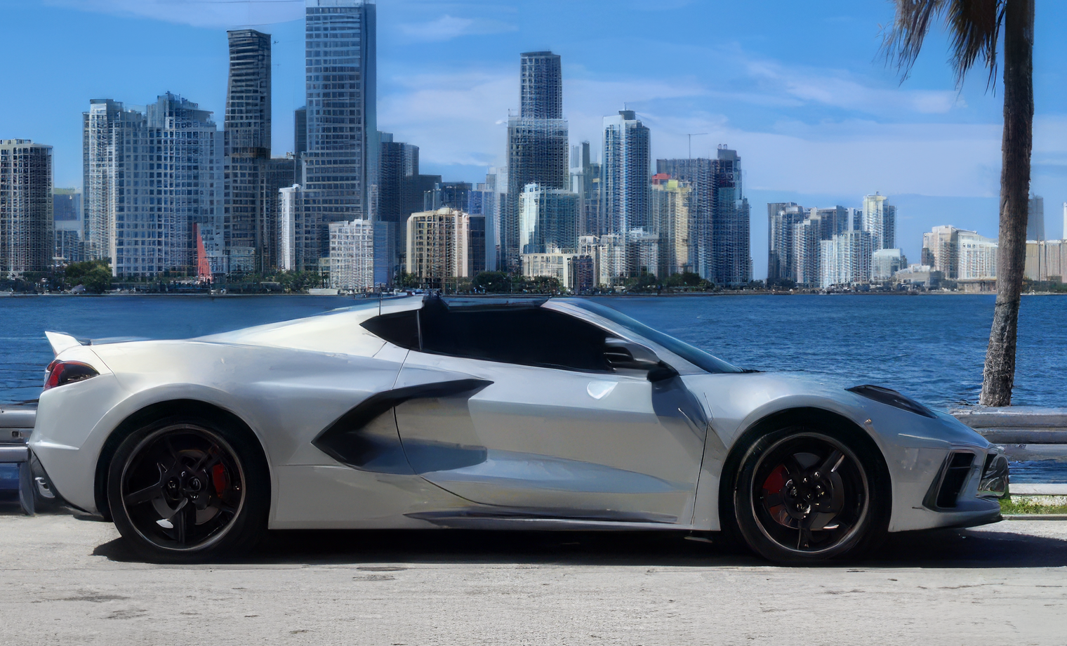 Chevrolet Corvette C8 – Silver Flare Metallic on Jet Black