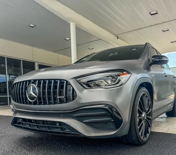 Mercedes Benz GLA 45 AMG - Designo Selenite Grey Magno (Matte Grey) on Black & Red