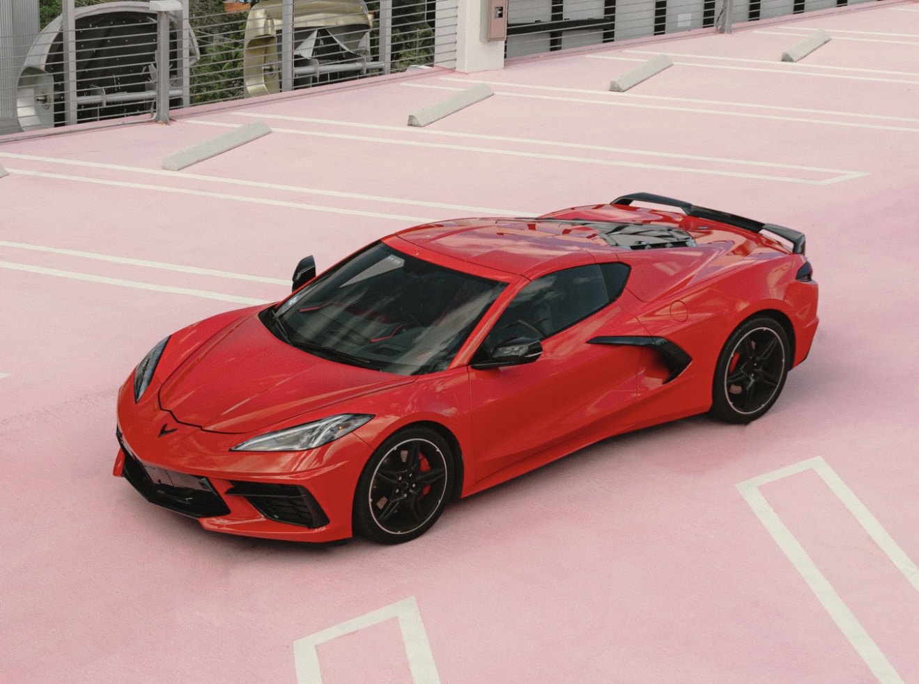 Chevrolet Corvette C8 2LT - Red on Red & Black