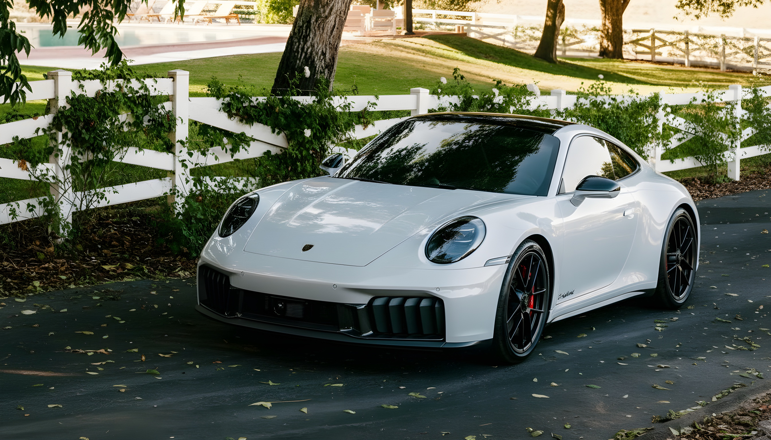 Porsche 911 Carrera 4 GTS (992.2) - Carrara White Metallic over Navy Blue