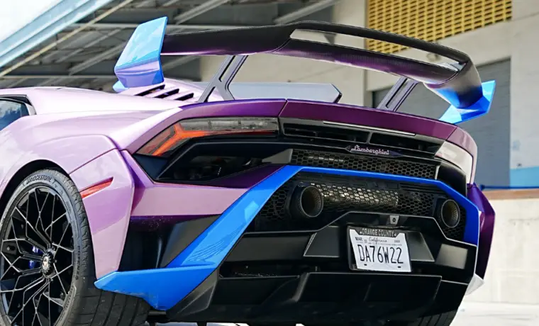 Lamborghini Huracán STO — Purple & Blue on Black