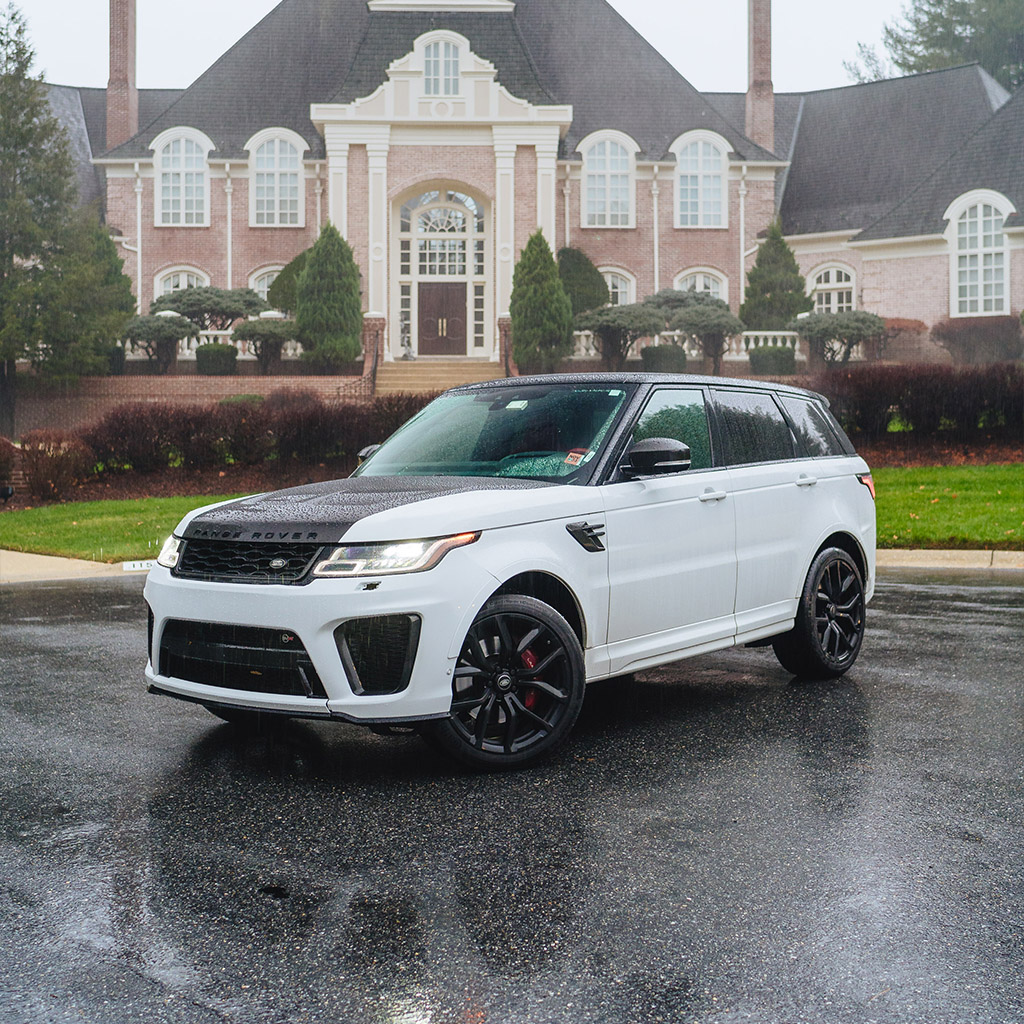 Range Rover Sport SVR — Fuji White on Ebony & Pimento