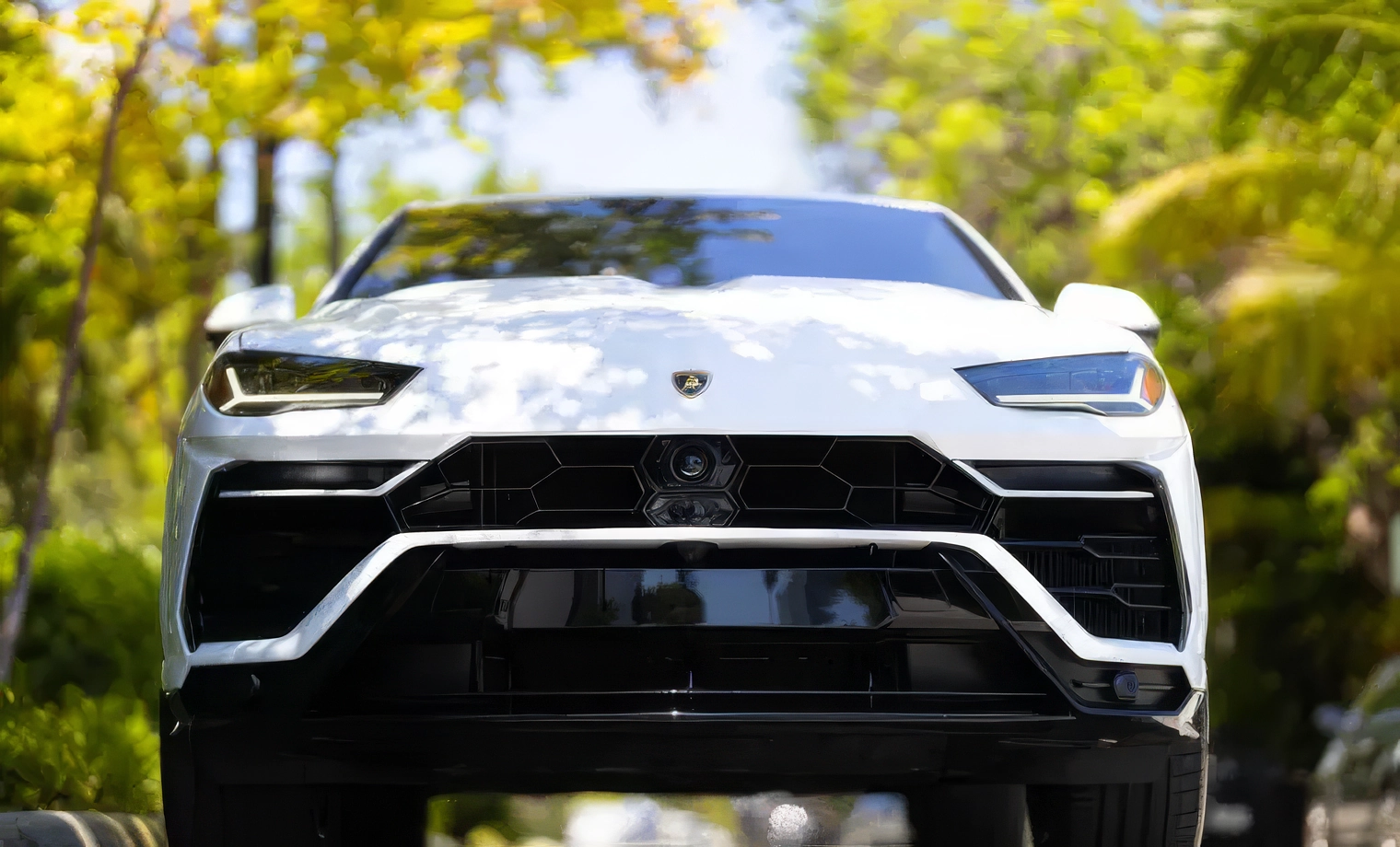 Lamborghini Urus – Bianco Icarus on Nero (Solid White on Black)