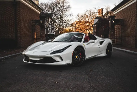 Ferrari F8 Spider — White on Red