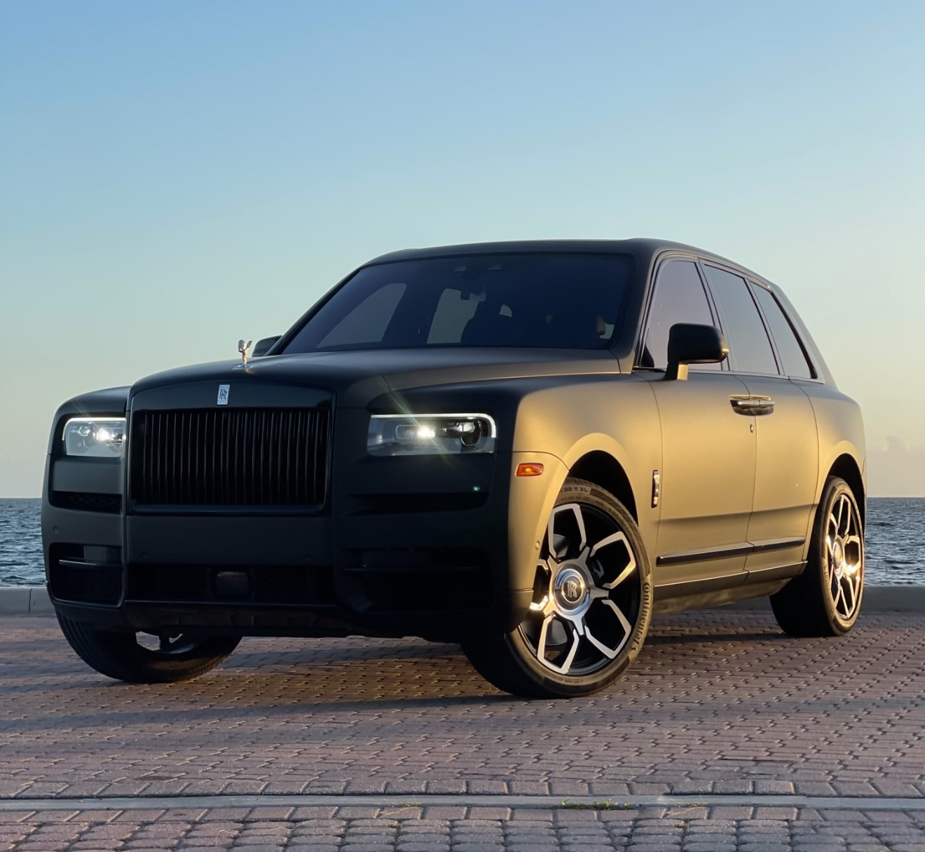 Chauffeur Service - Matte Black Roll Royce Cullinan