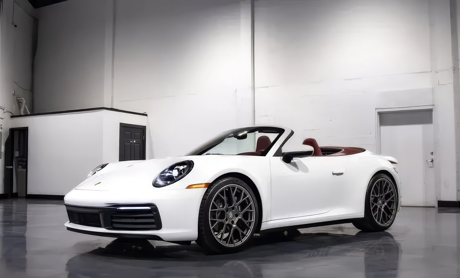 Porsche 911 Carrera 4S – Carrara White Metallic on Bordeaux Red & Black