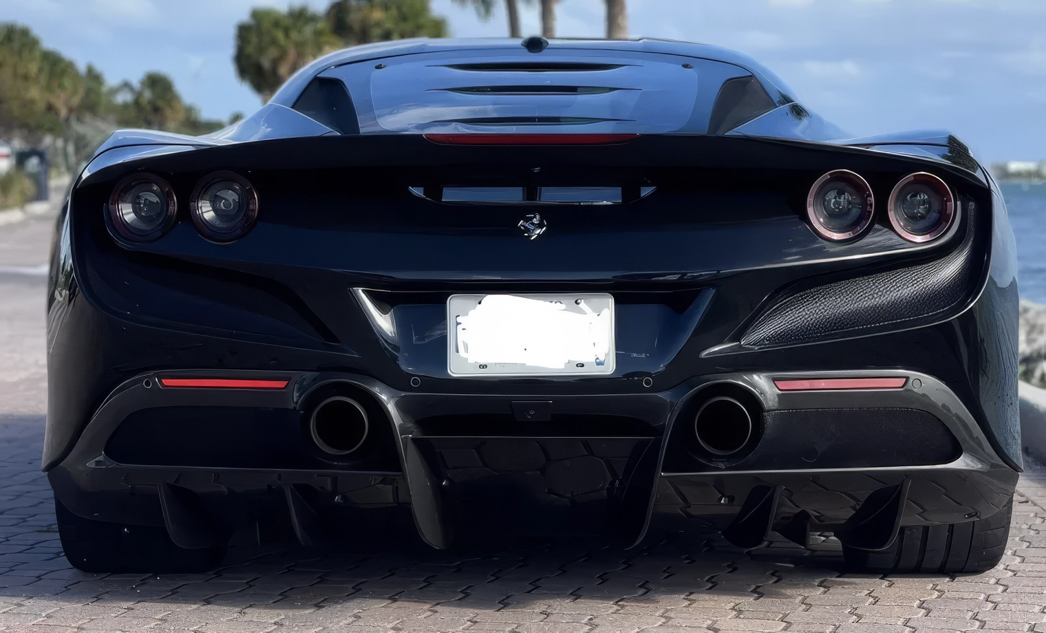 Ferrari F8 Tributo — Nero on Cuoio (Black on Tan)