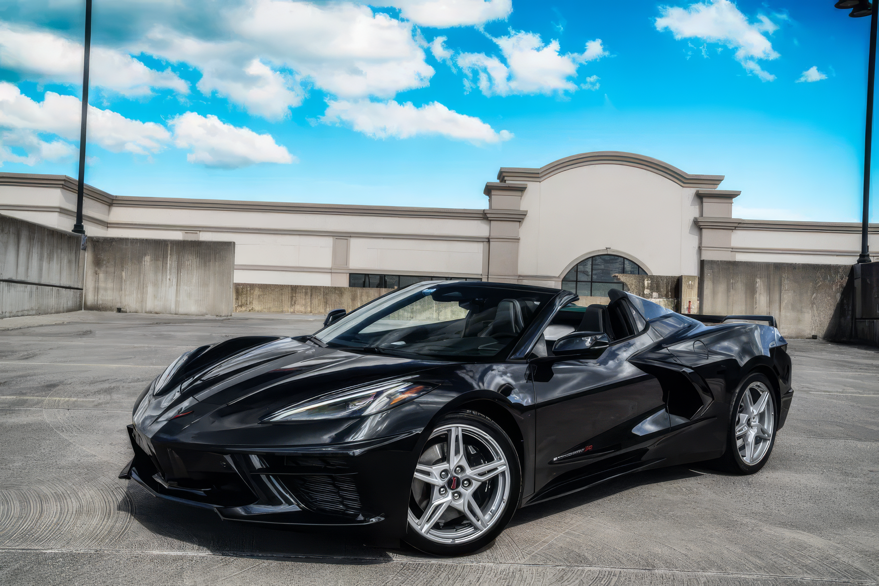 Chevrolet Corvette C8 Stingray Convertible - Gloss Black on Jet Black