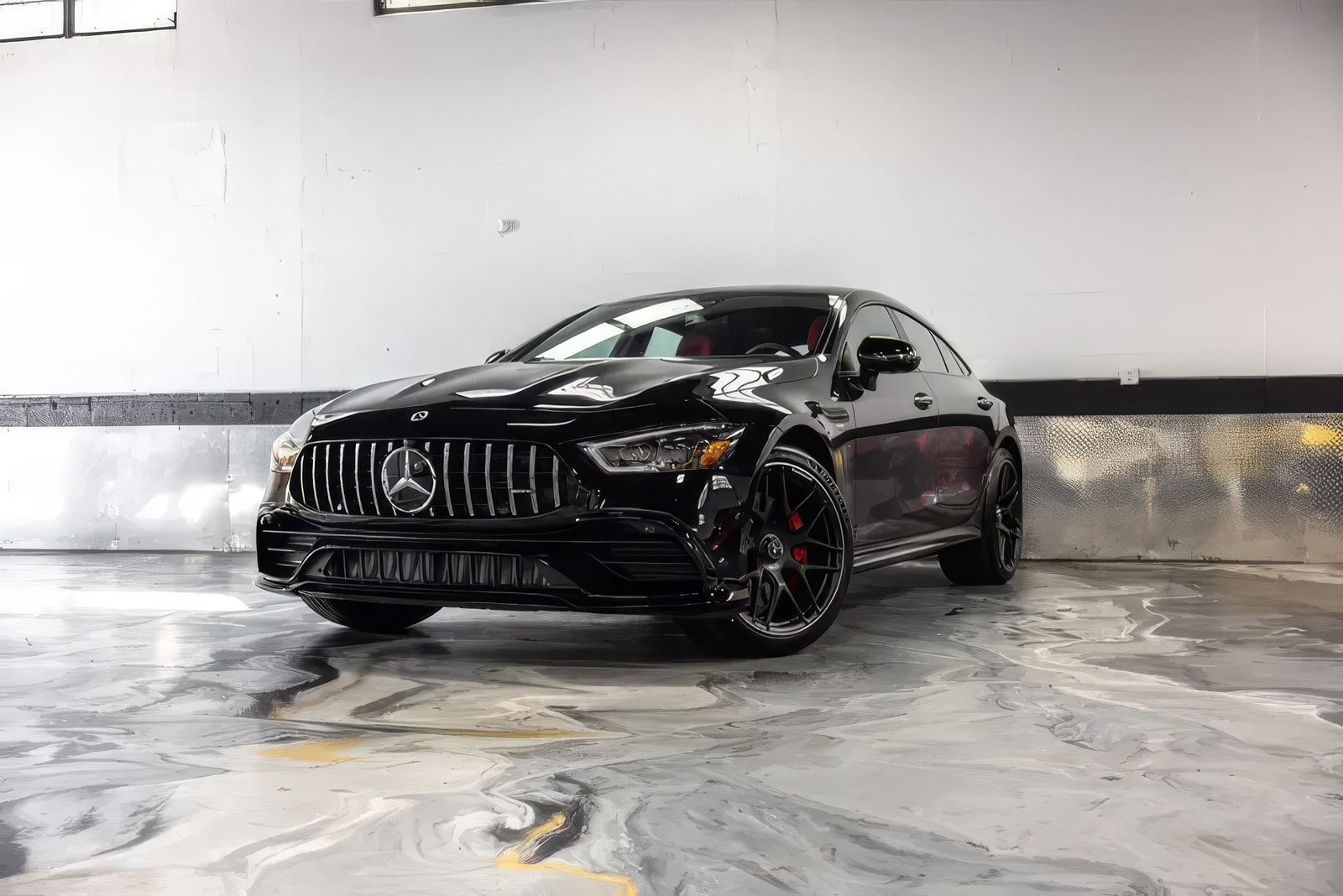 Mercedes-Benz AMG GT43 – Obsidian Black Metallic on Classic Red & Black