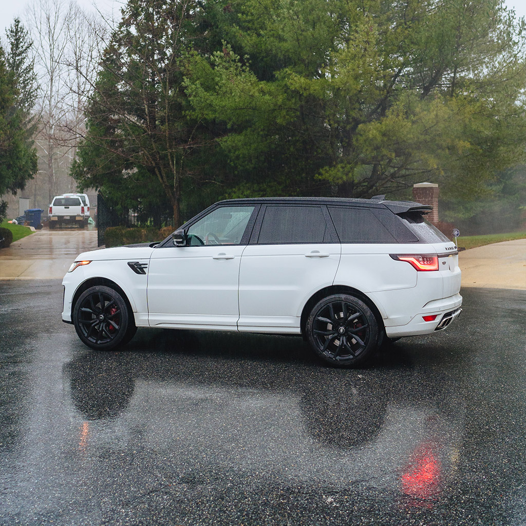Range Rover Sport SVR — Fuji White on Ebony & Pimento