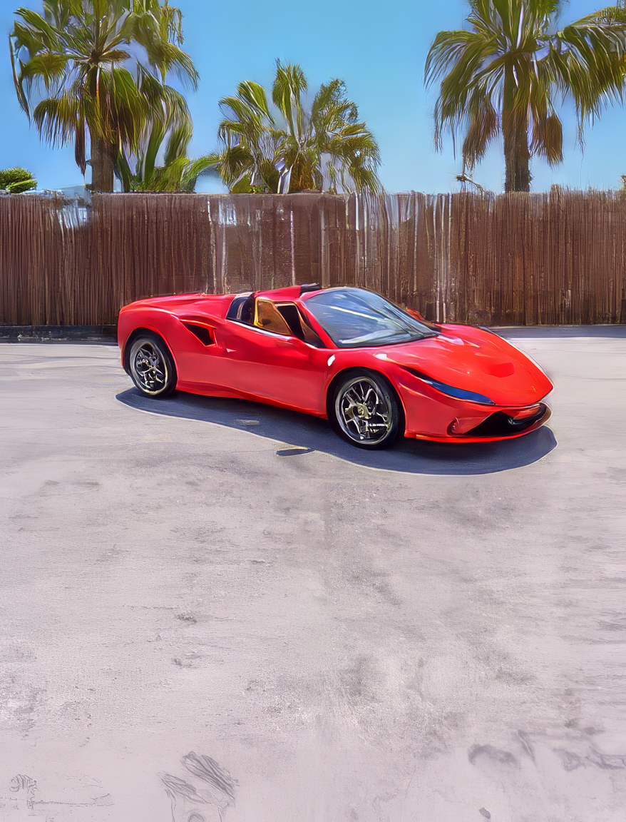 Ferrari F8 Spider — Rosso Corsa on Cuoio (Ferrari Red on Tan)
