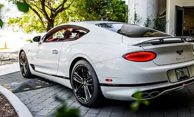 Bentley GT  – White on Red