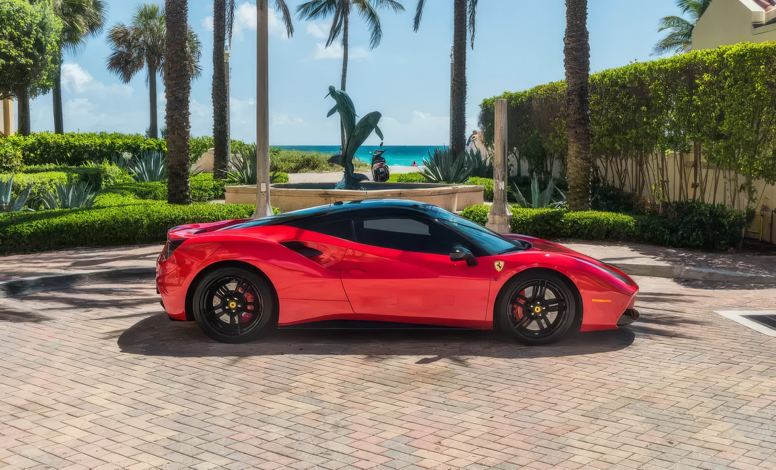 Ferrari 488 – Rosso Corsa on Rosso & Nero (Ferrari Red on Red & Black)