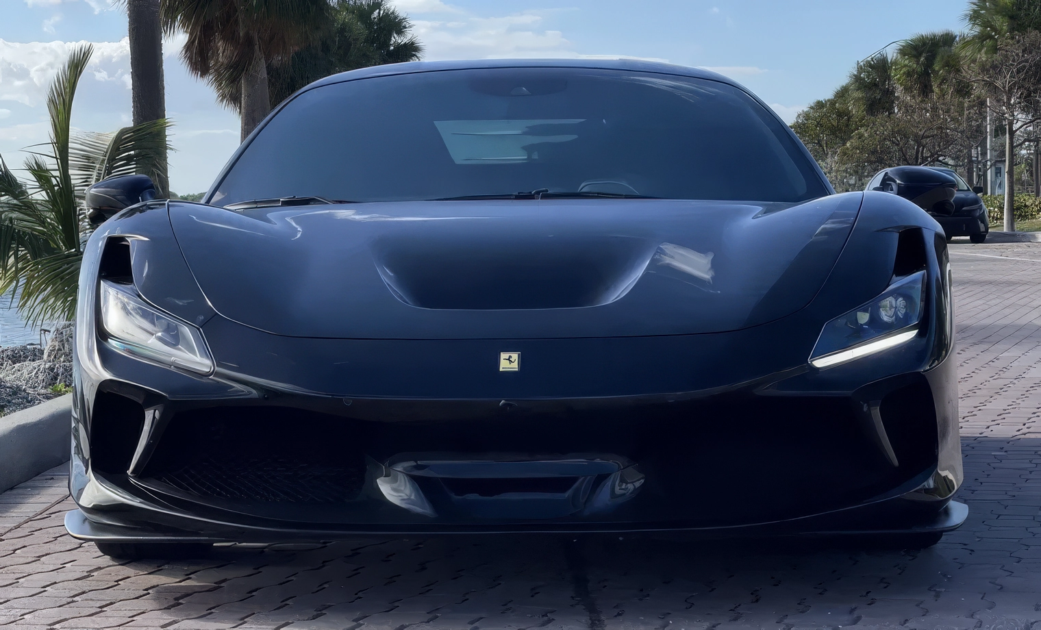 Ferrari F8 Tributo — Nero on Cuoio (Black on Tan)