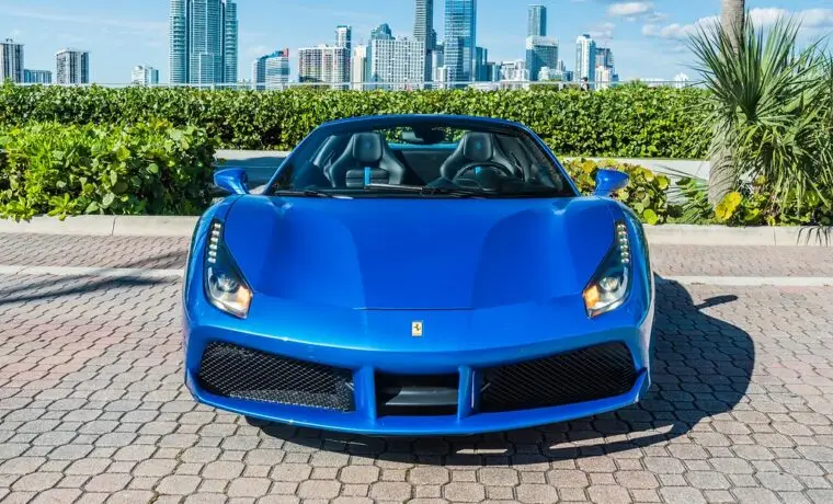 Ferrari 488 – Blue on Black