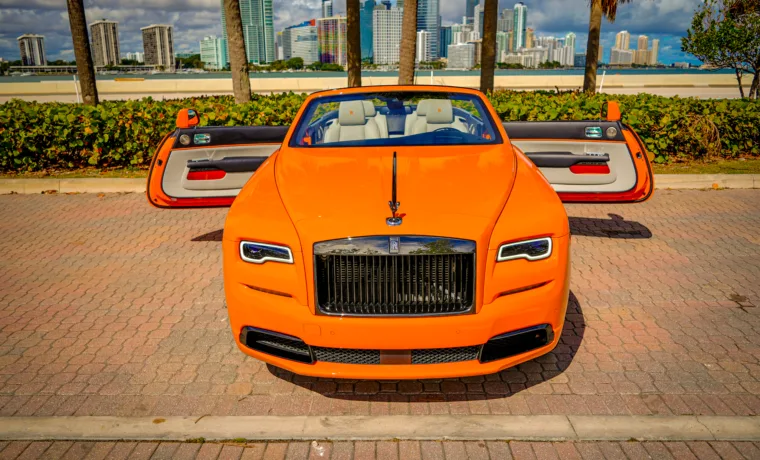 Rolls-Royce Dawn – Orange on White