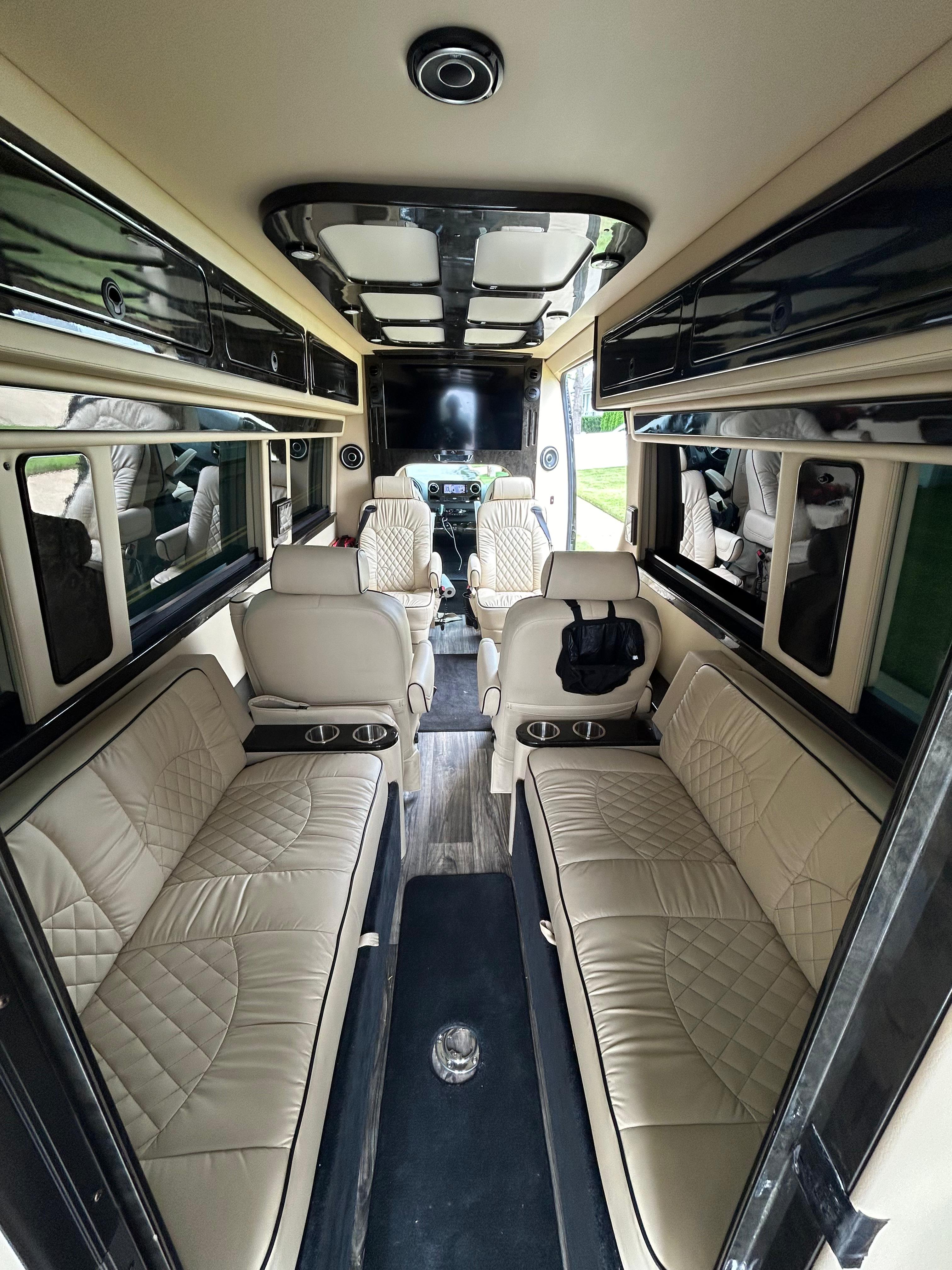 Mercedes Benz Sprinter Van - Black on Cream