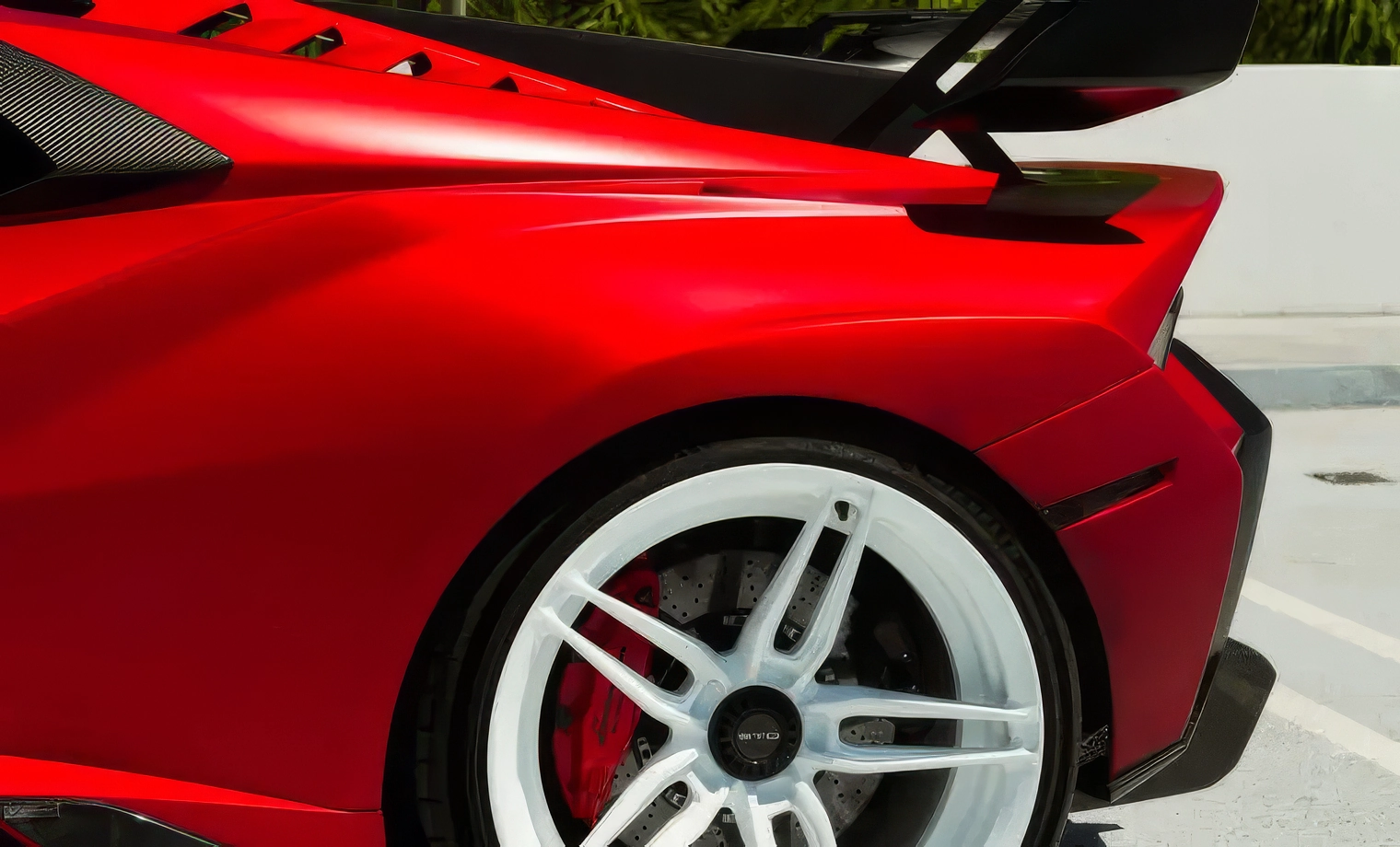 Lamborghini Huracán STO — Rosso Mars on Nero (Matte Red on Black)