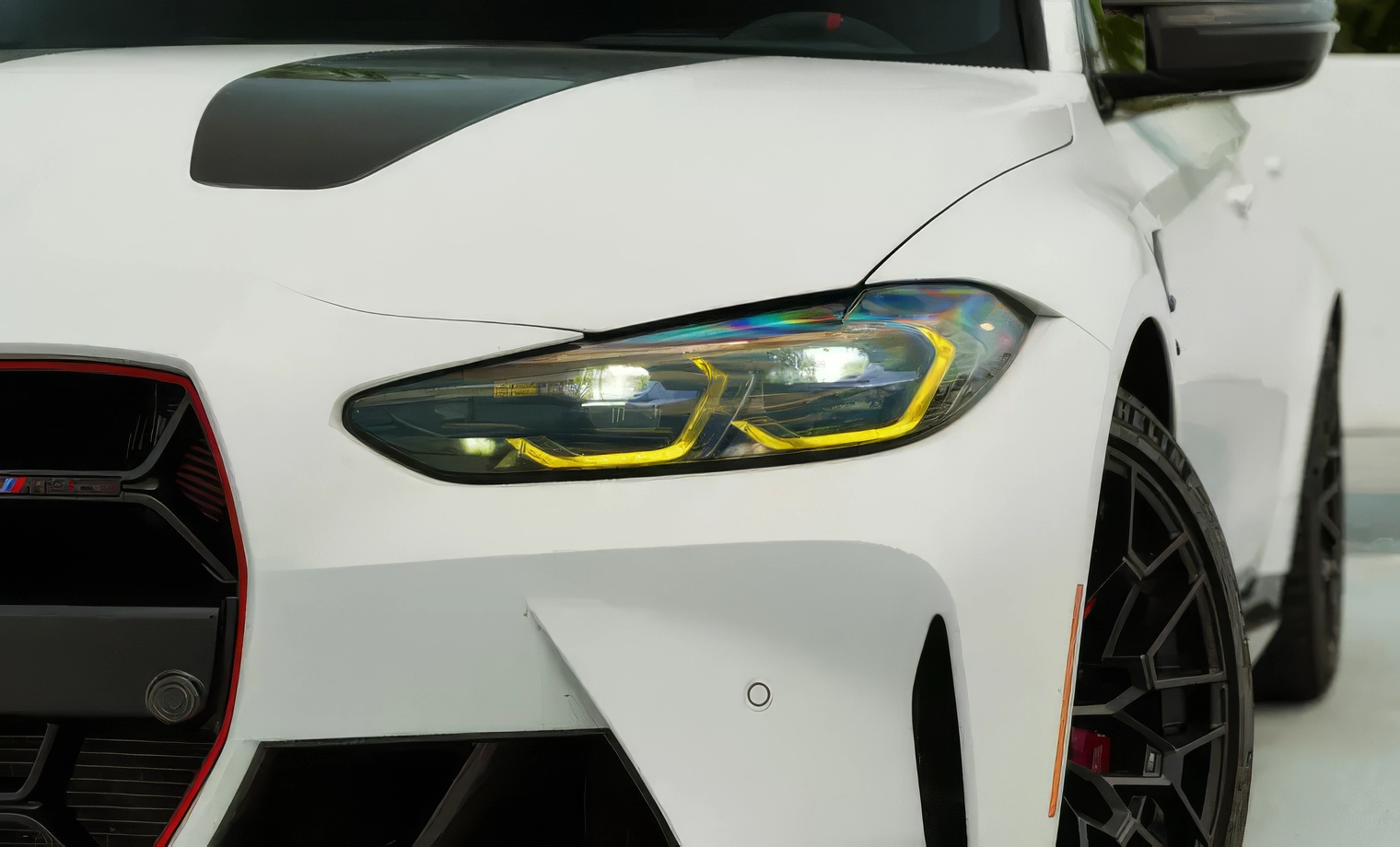 BMW M3 CS – Frozen Solid White on Black