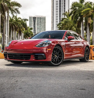 Porsche Panamera – Red on Black